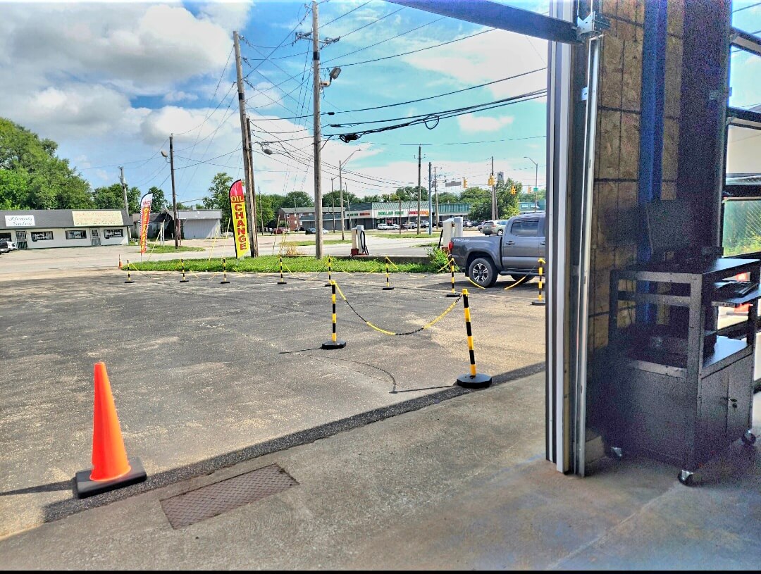 Commercial frontage and traffic visibility on East 21st Street Indianapolis
